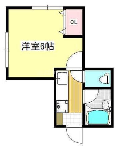 アーバン中央 102号室 間取り
