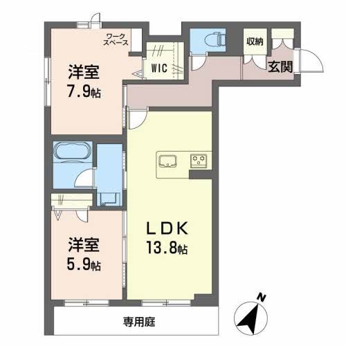 ヴィアソーレ 間取り図