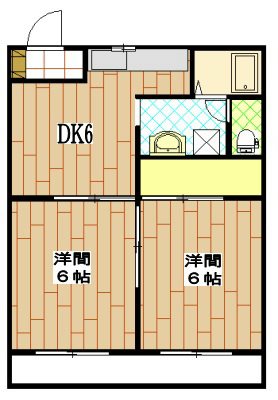 ハイツコスモスⅡ 間取り図