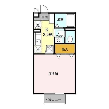 ヴィラ梅小路　Ｂ 間取り図