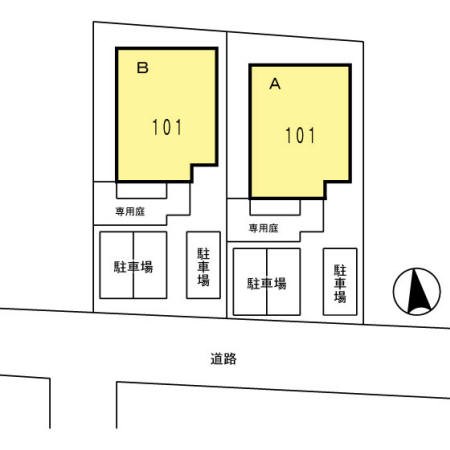 名塚町貸家 A 駐車場
