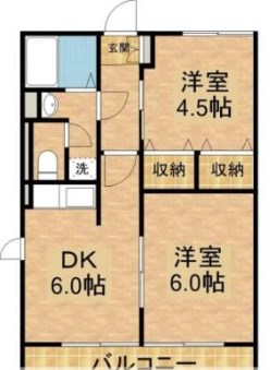 ラ・ロシュ・ブランシュⅡ 101号室 間取り