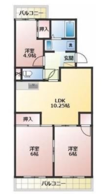 サンライズ本郷 間取り図