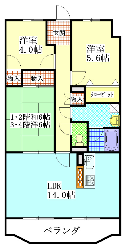 ソレール 間取り図