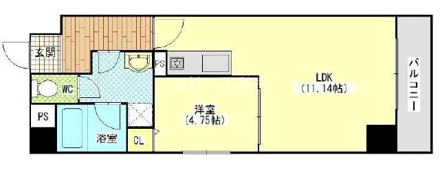 サウスコート 間取り図
