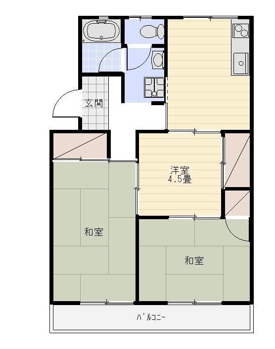 マンションカメリアⅡ 間取り図