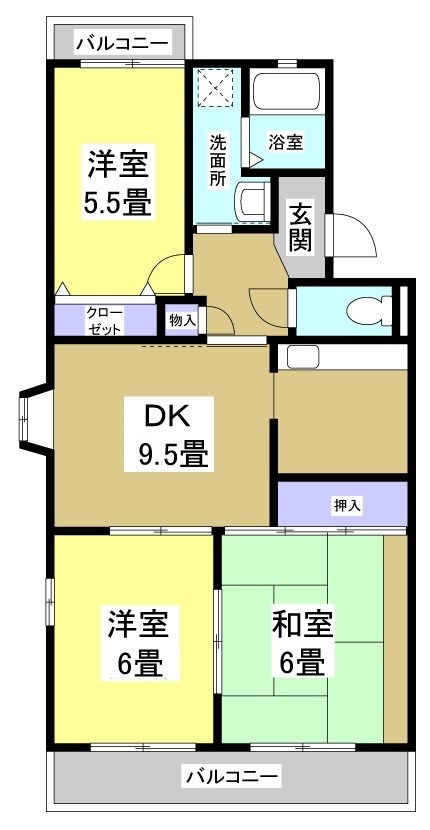 セレブレート 303号室 間取り