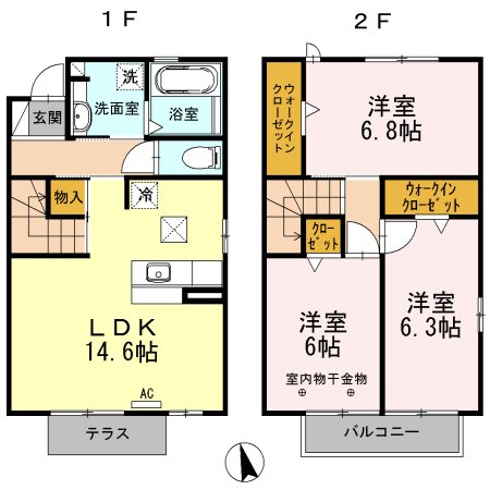 棒屋第８住吉ハイツ 101号室 間取り