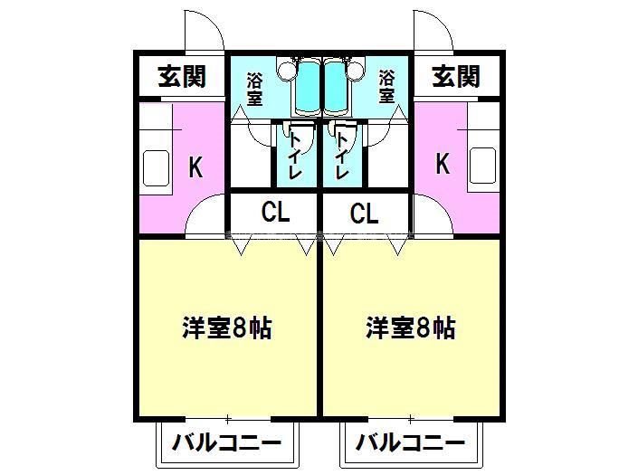 メゾネットサンゴ 間取り図