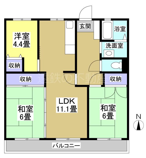 AAI高尾 202号室 間取り