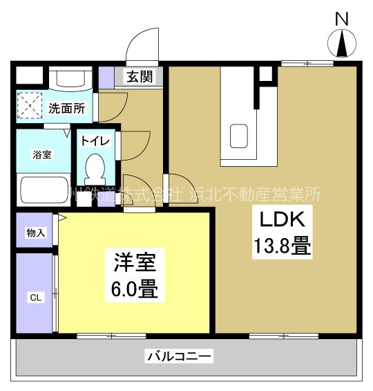 エルフィーネ 303号室 間取り
