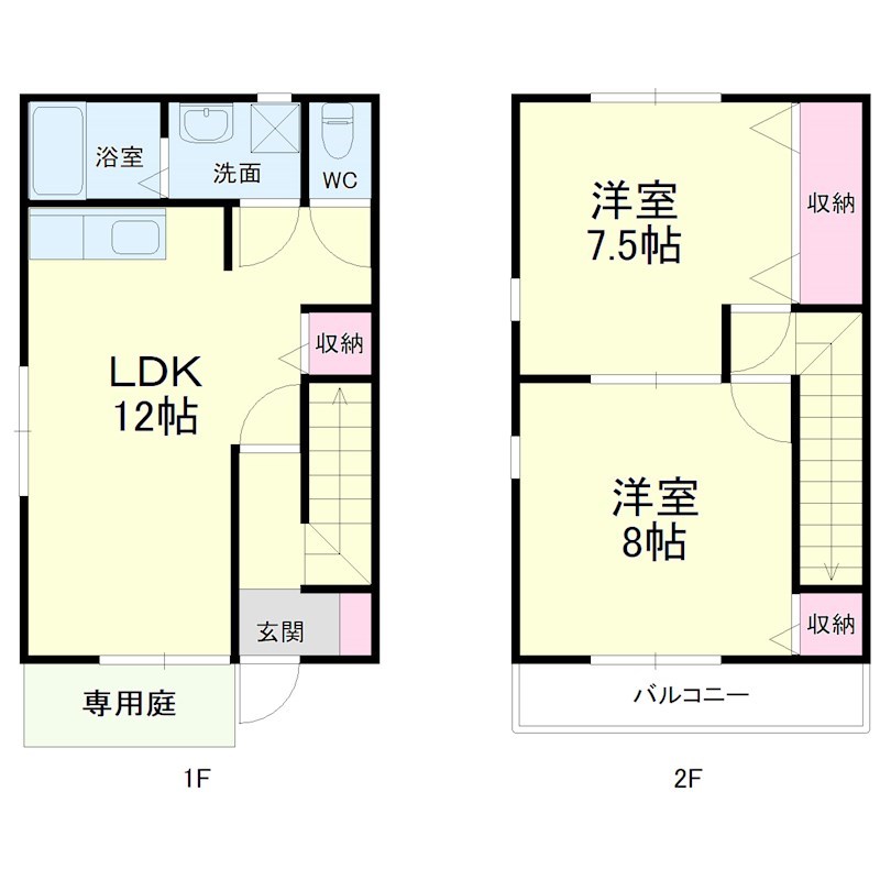 ウエストタウンテラス南棟 間取り図