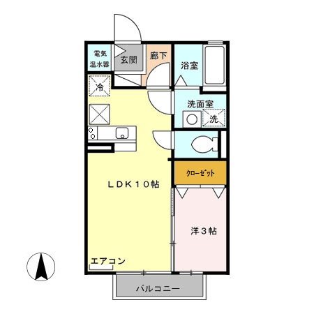 クレール御殿 間取り図