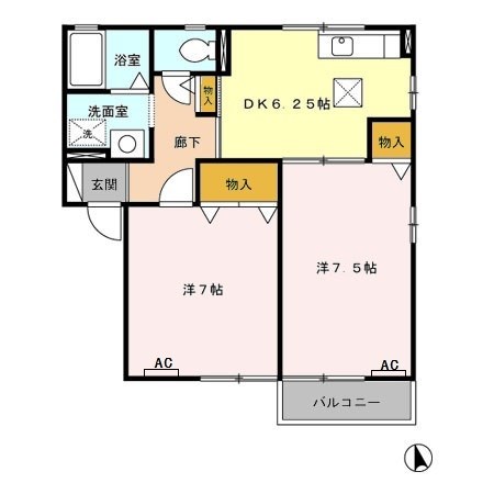 メルヴェイユ 間取り図