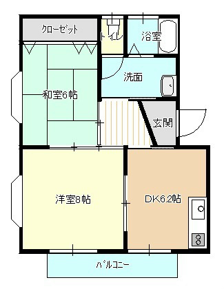 コーポハル B101号室 間取り