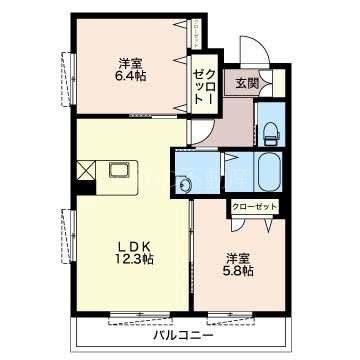 Charme（シャルム） 301号室 間取り