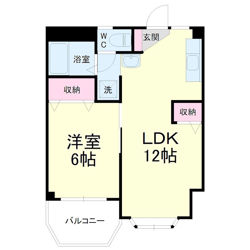 野中第３マンション 間取り図