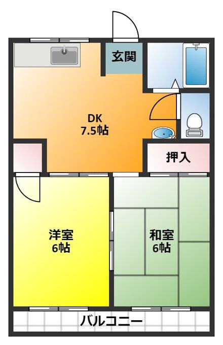 シティハイムマウンテン 間取り図