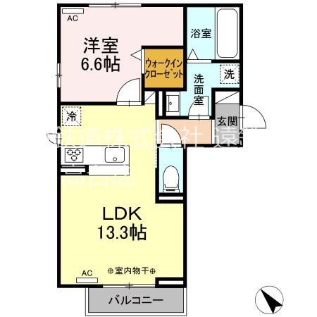 リュミエール 203号室 間取り