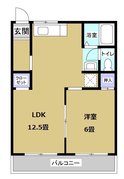 グリーンハイツC 間取り図