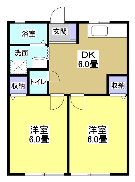 イマージュⅠ 102号室 間取り