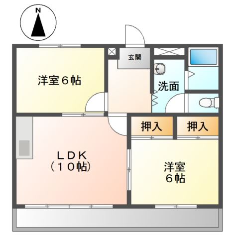 マーブルパレスⅡ 間取り図