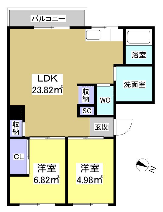 KOIDEマンション（B棟） 間取り図