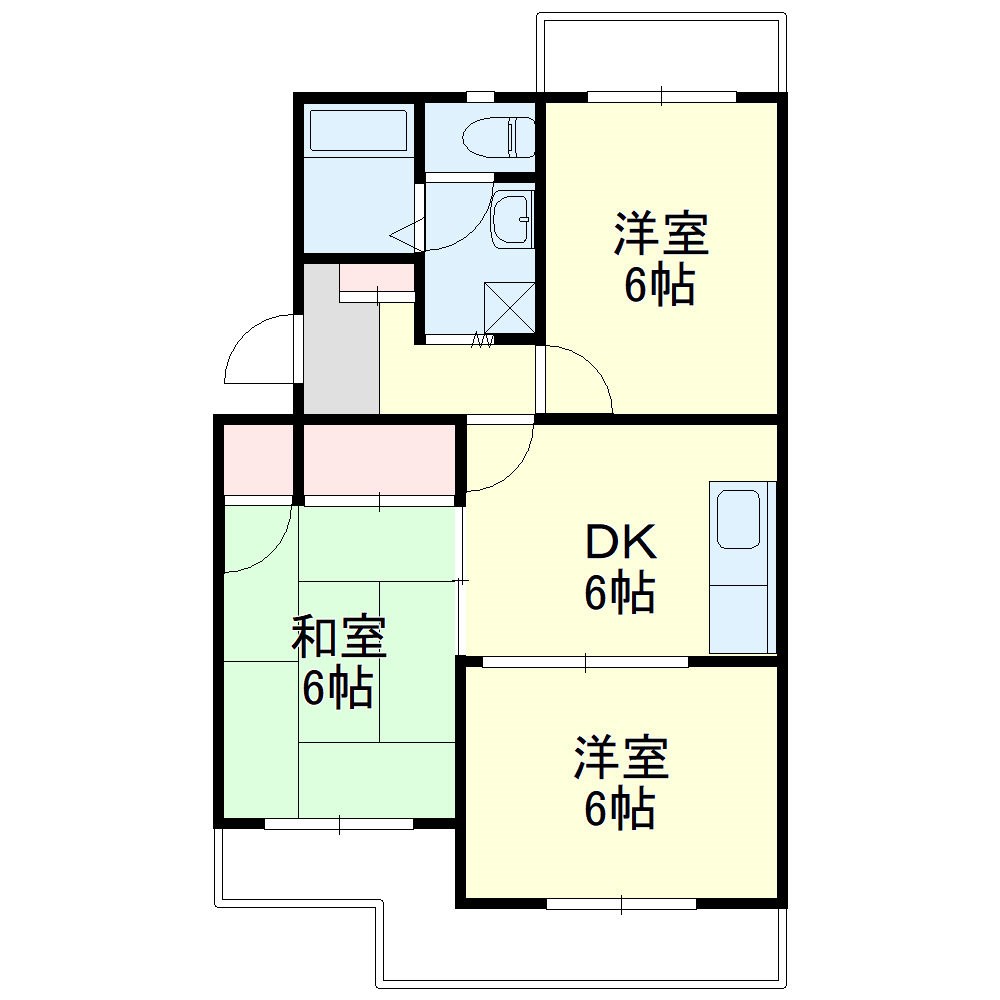 マンションフレンドシティ 間取り図