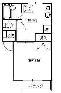 コーポアネシス  105号室 間取り