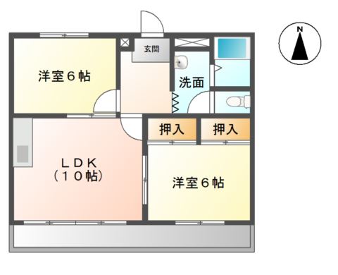 マーブルパレスⅡ 間取り図