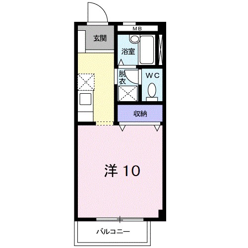 リュエルⅠ 103号室 間取り