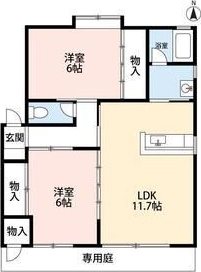 コーポフォーリーフ A 103号室 間取り