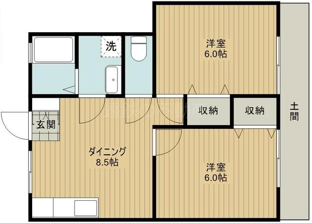 オレンジハウスB 105号室 間取り