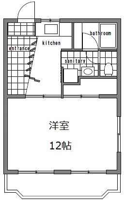 ルームミニオン　B 間取り図