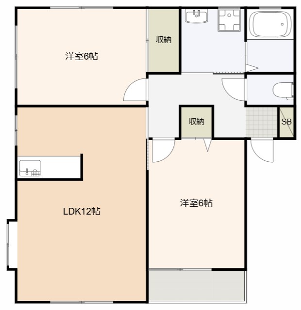コーポエグゼ 202号室 間取り