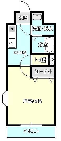 グレースヒルズ 403号室 間取り