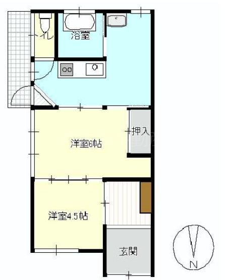 新津町連棟式長屋 間取り図