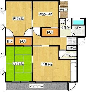 ニューラフォーレ佐鳴台 間取り図