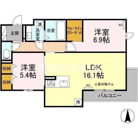 Maison de Lumiere 302号室 間取り