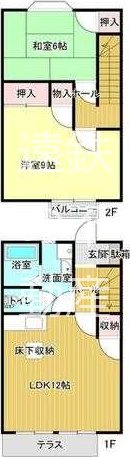 ラミュッセ蜆塚 102号室 間取り