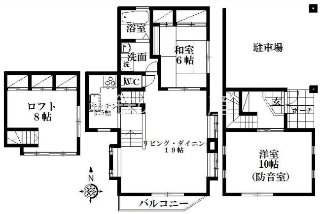 レイクサイドビラリコシェ 間取り