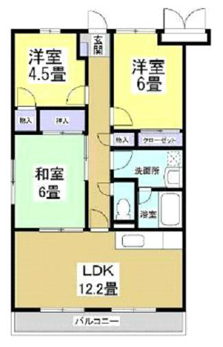 プラセオ上島 間取り図