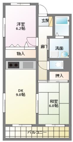 マンションハイウッズ 間取り図