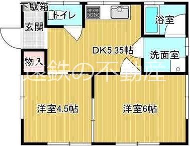 大石貸家 間取り図