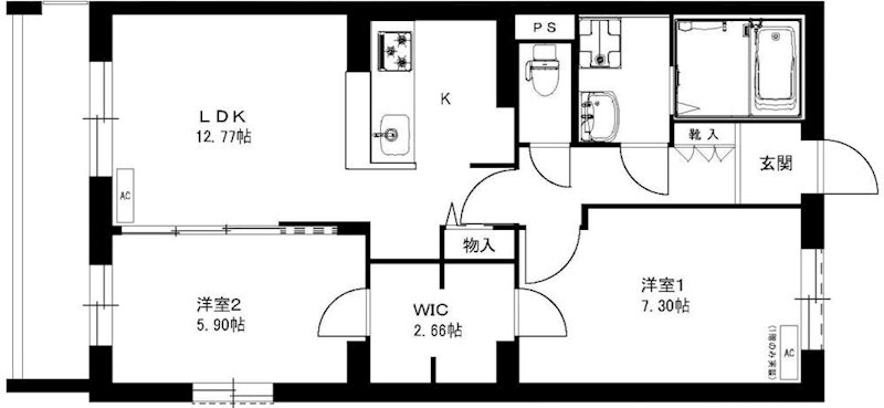 CoCo(ココ) 401号室 間取り