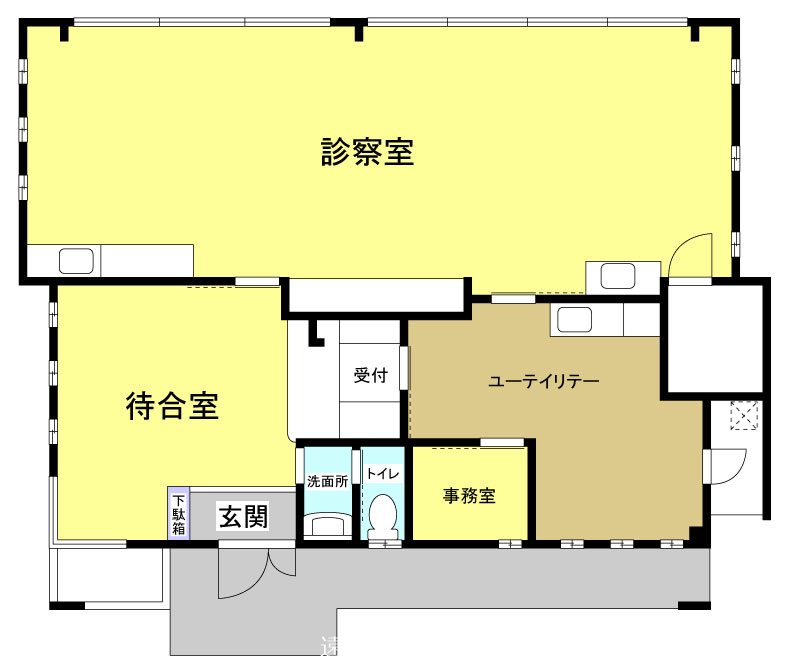 三ヶ日町岡本店舗事務所 間取り