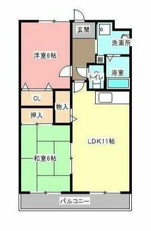 ボヌール上西Ⅲ 間取り図