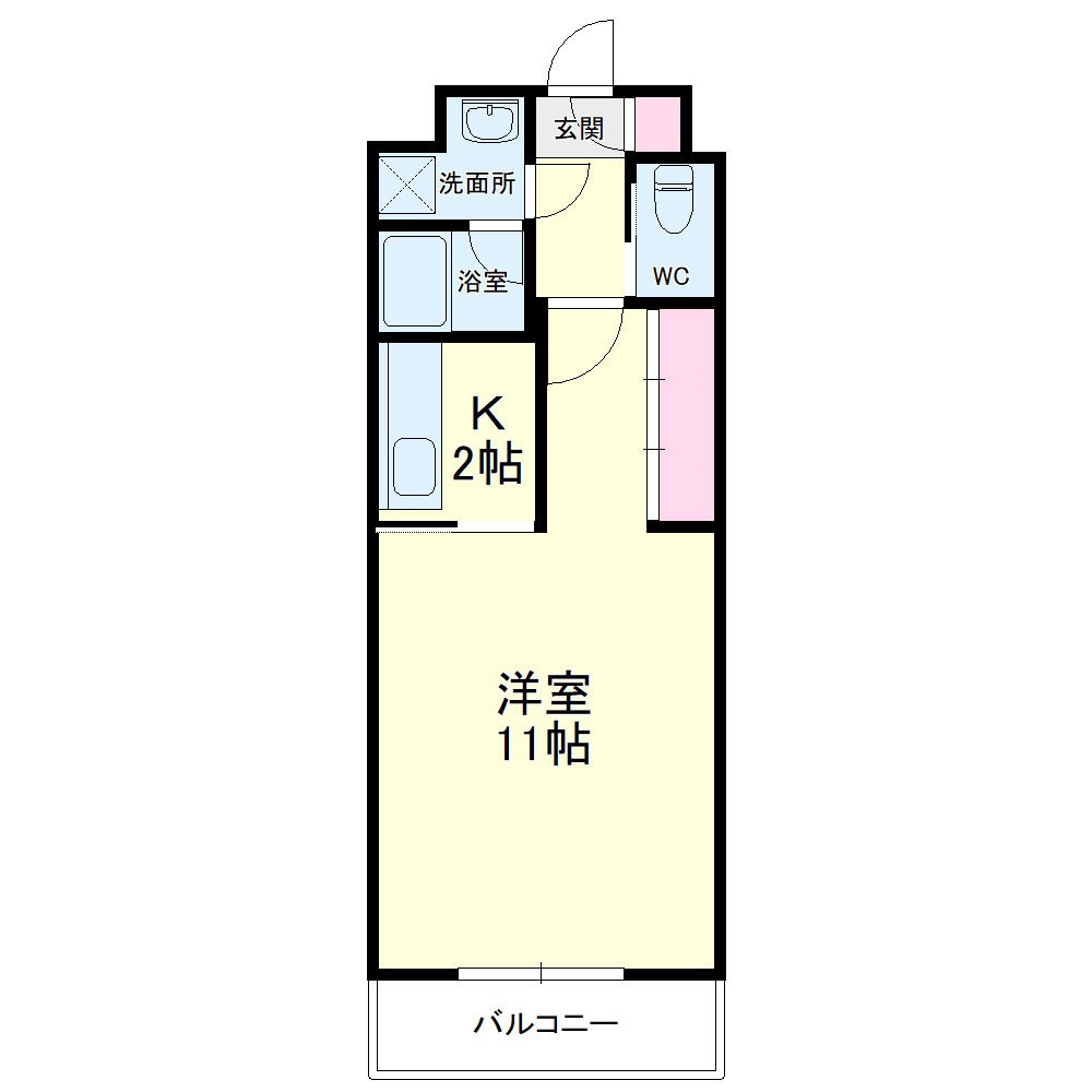 セントジョセフＢ 103号室 間取り