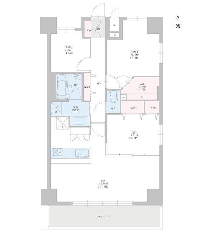 クラウドクレスト栄町 間取り図