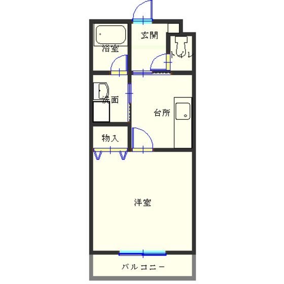 リヴェールJ・7 102号室 間取り